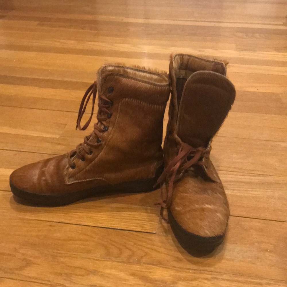Tods pony hair boots